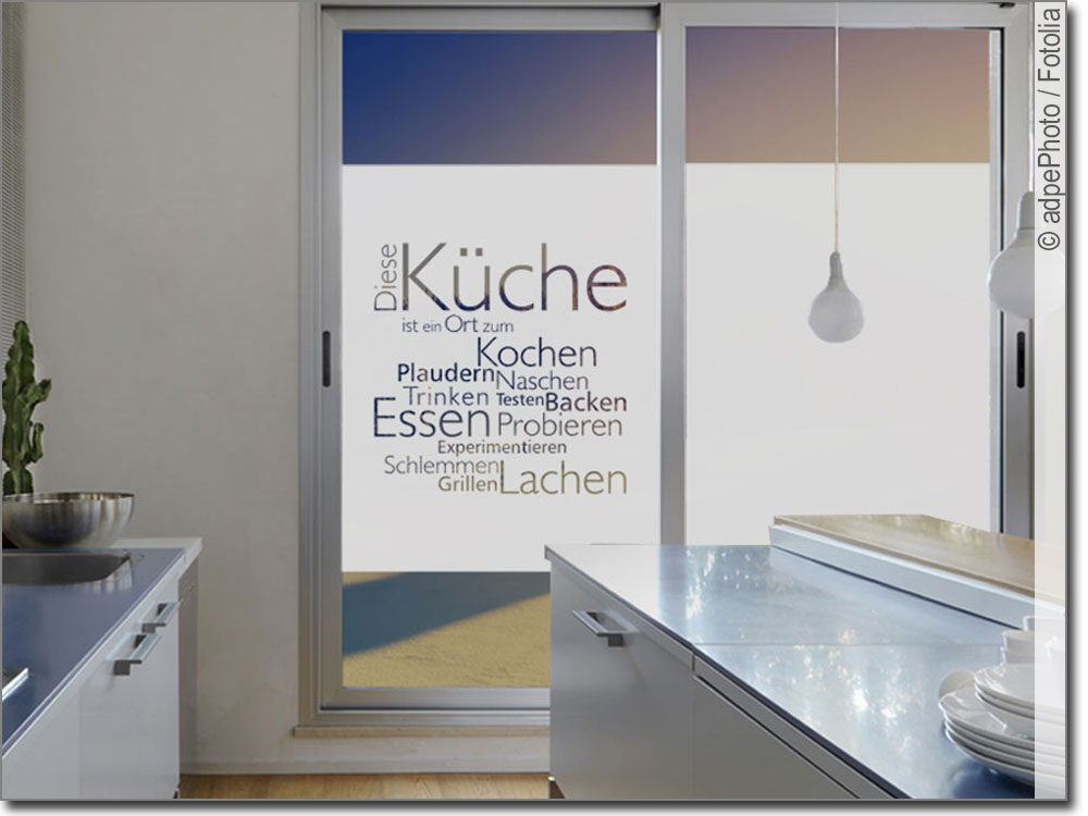 Sichtschutzfolie Küche : Hochwertige Sichtschutzfolie für die Küche!