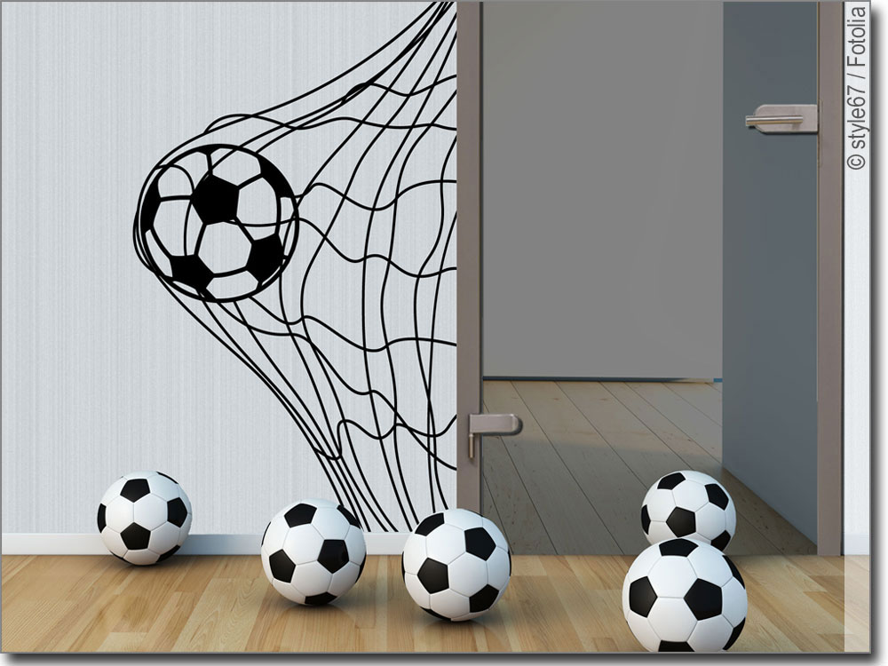 Hk Kf _ Kreativ Leuchtend Cartoon Fußball Wandaufkleber Heim Kinderzimmer Deko 