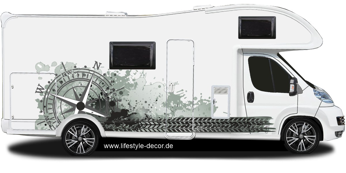 Pinstripes Auto Wohnwagen Aufkleber Folie Camper Autotuning in