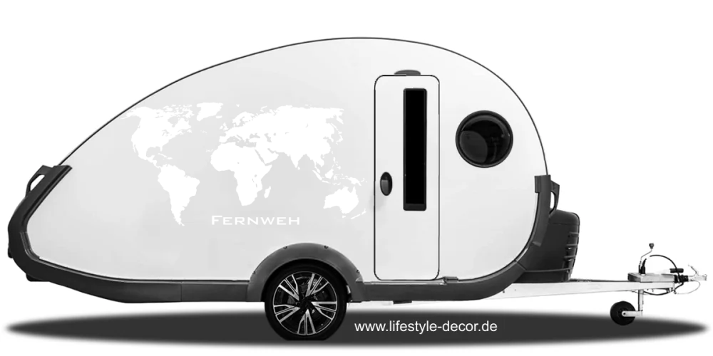 Wohnwagendekor Weltkarte