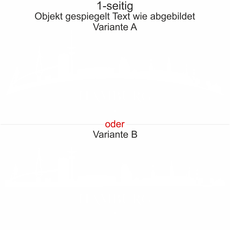 Autodekor Hamburger Skyline - Ansicht Ausrichtung mit Farbauswahl und Variante Autodekor Hamburger Skyline - Ansicht Ausrichtung mit Farbauswahl und Variante
