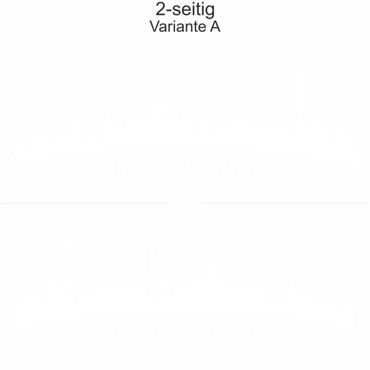 Autoaufkleber Hannoveraner Skyline - Ansicht zweiseitig für beide Fahrzeugseiten und Farbauswahl Autoaufkleber Hannoveraner Skyline - Ansicht zweiseitig für beide Fahrzeugseiten und Farbauswahl