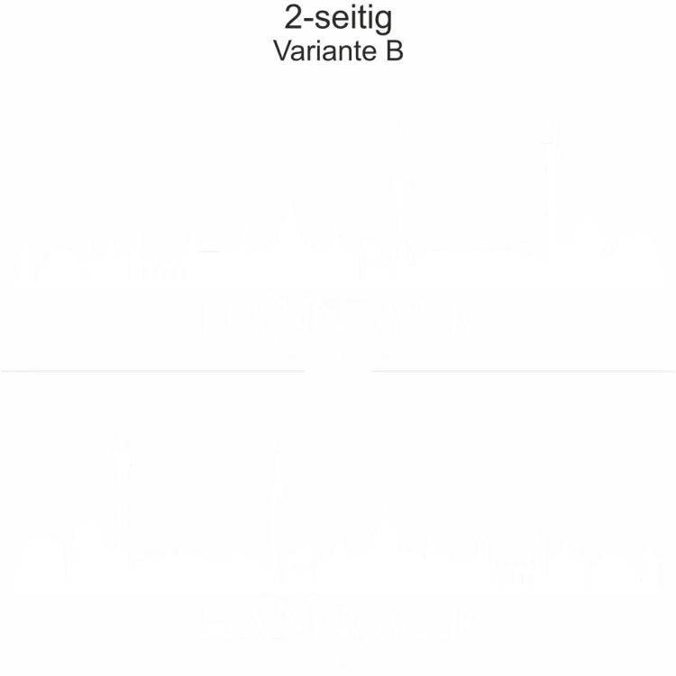 Autoaufkleber Hannoveraner Skyline - Ansicht zweiseitig für beide Fahrzeugseiten und Farbauswahl Autoaufkleber Hannoveraner Skyline - Ansicht zweiseitig für beide Fahrzeugseiten und Farbauswahl