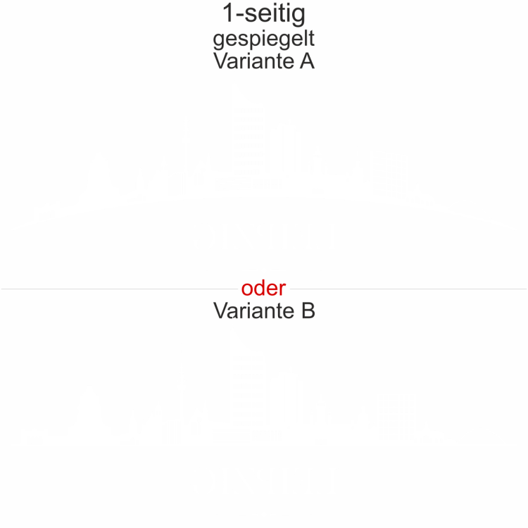 Konturgeschnittene Autofolie mit Leipziger Skyline - Ansicht Ausrichtung mit Farbauswahl und Variante Konturgeschnittene Autofolie mit Leipziger Skyline - Ansicht Ausrichtung mit Farbauswahl und Variante