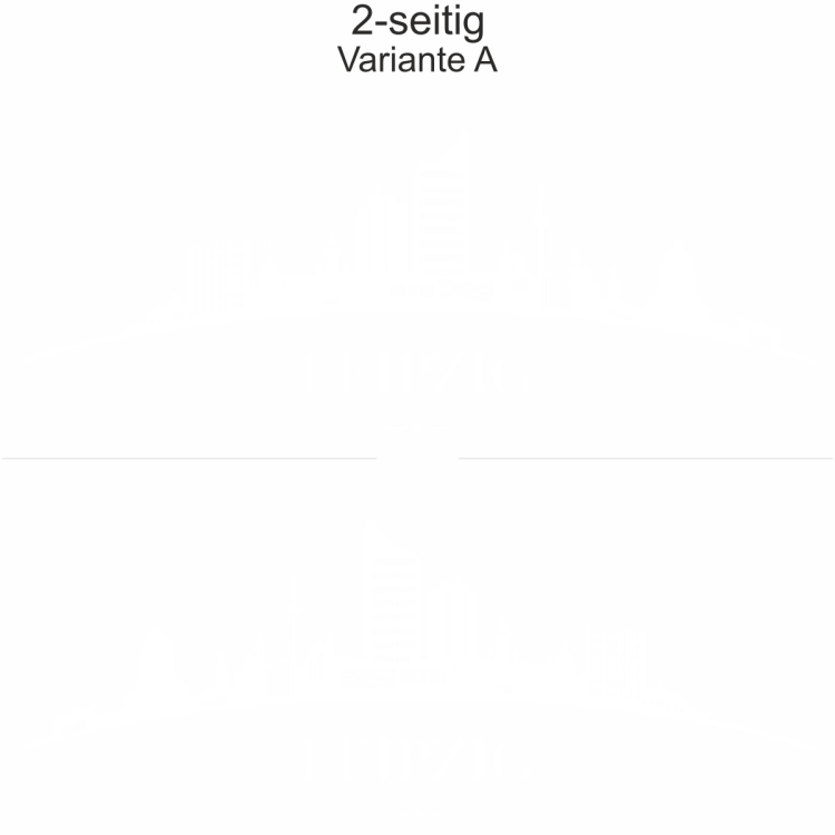 Konturgeschnittene Autofolie mit Leipziger Skyline - Ansicht zweiseitig für beide Fahrzeugseiten und Farbauswahl Konturgeschnittene Autofolie mit Leipziger Skyline - Ansicht zweiseitig für beide Fahrzeugseiten und Farbauswahl