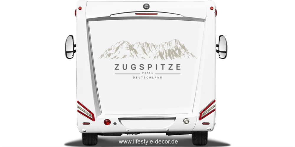 Autoaufkleber Zugspitze