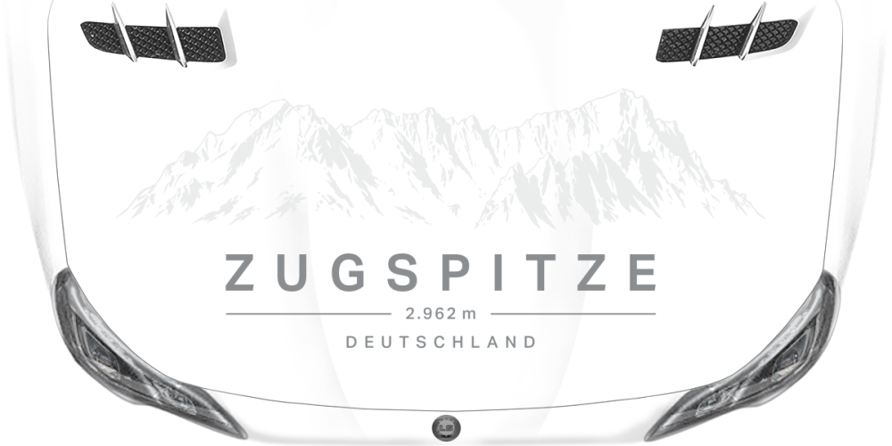 Autoaufkleber Zugspitze