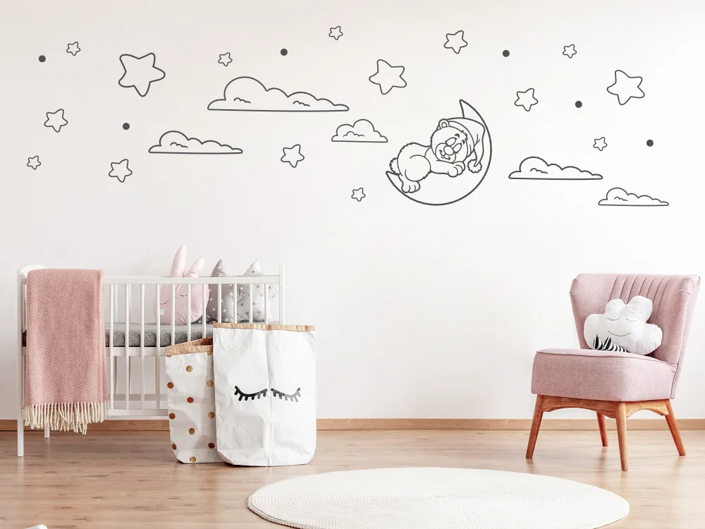 Wandtattoo Teddybär Set Wandtattoo Teddybär Set