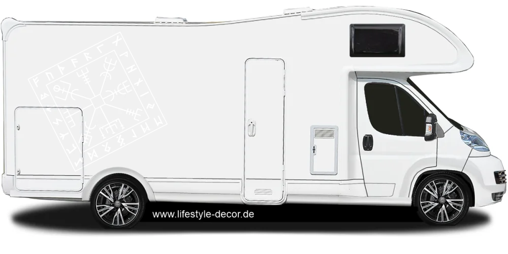 Autoaufkleber Runenkompass