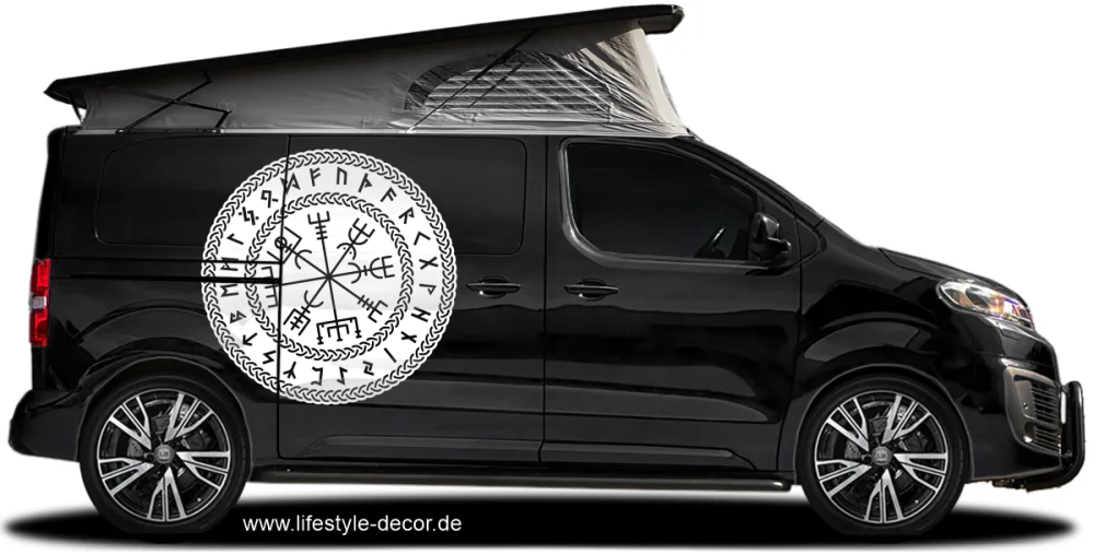 Autoaufkleber Wikingerkompass