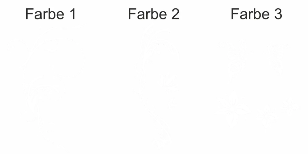 Möbeltattoo mit Tagtraum in bunt - Ansicht Farbauswahl Möbeltattoo mit Tagtraum in bunt - Ansicht Farbauswahl