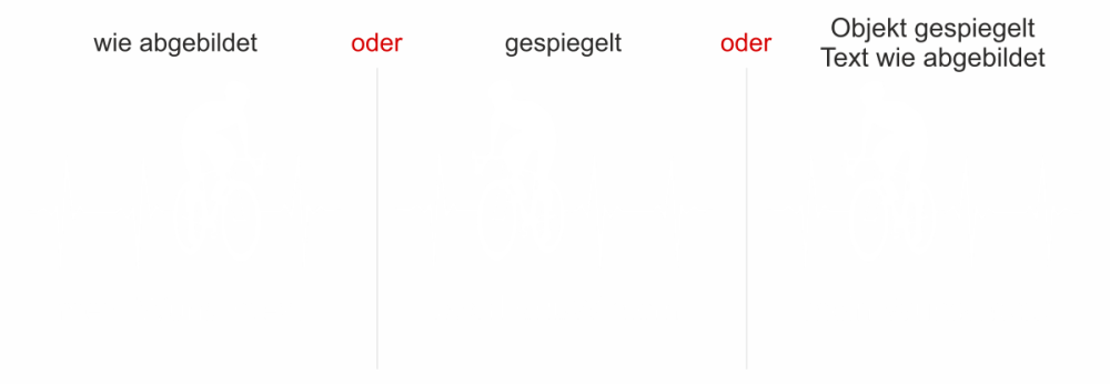 Autoaufkleber Rennrad mit Freitext