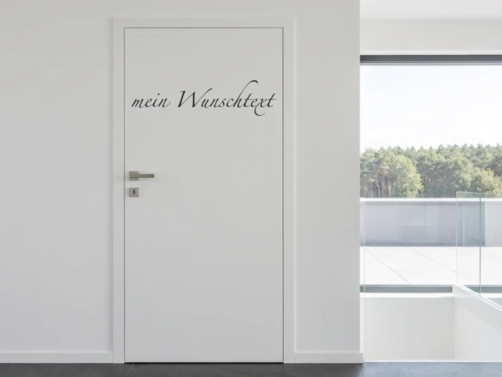 Türbeschriftung Wunschtext | 1