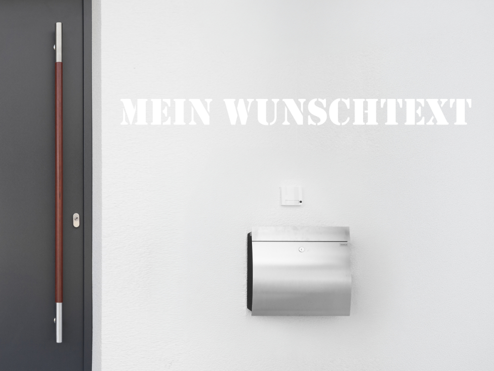 Fassadenbeschriftung Wunschtext | 15