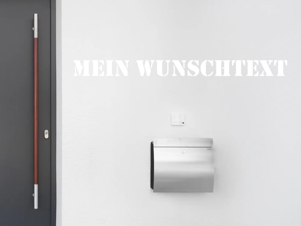 Fassadenbeschriftung Wunschtext | 15