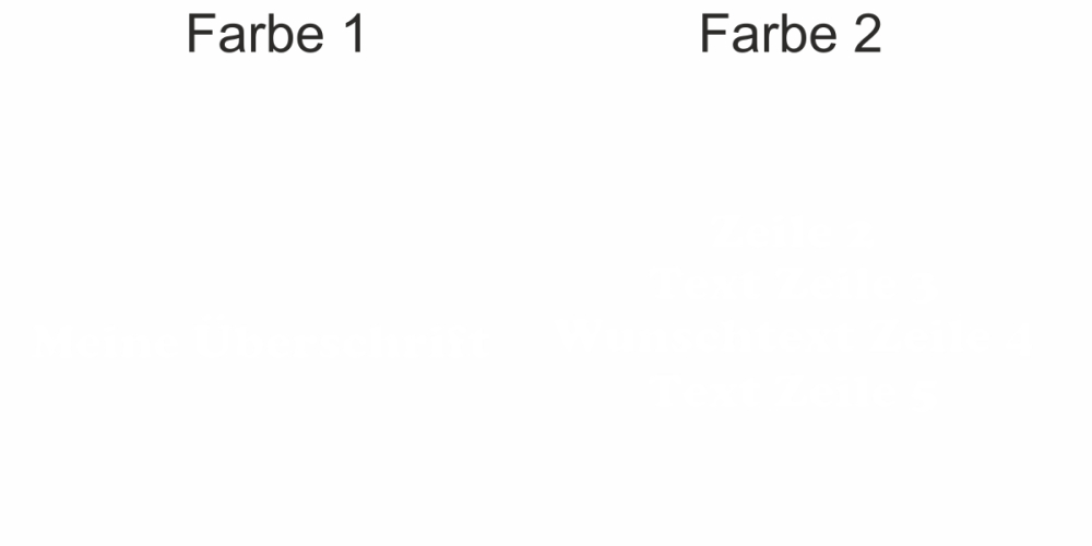 Fahrzeugbeschriftung Textblock | 21 - Ansicht Farbauswahl