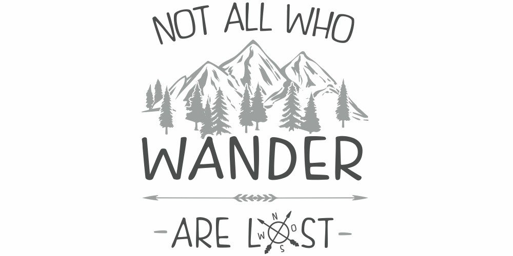 Wandtattoo Not all who wander are lost Wandtattoo Not all who wander are lost