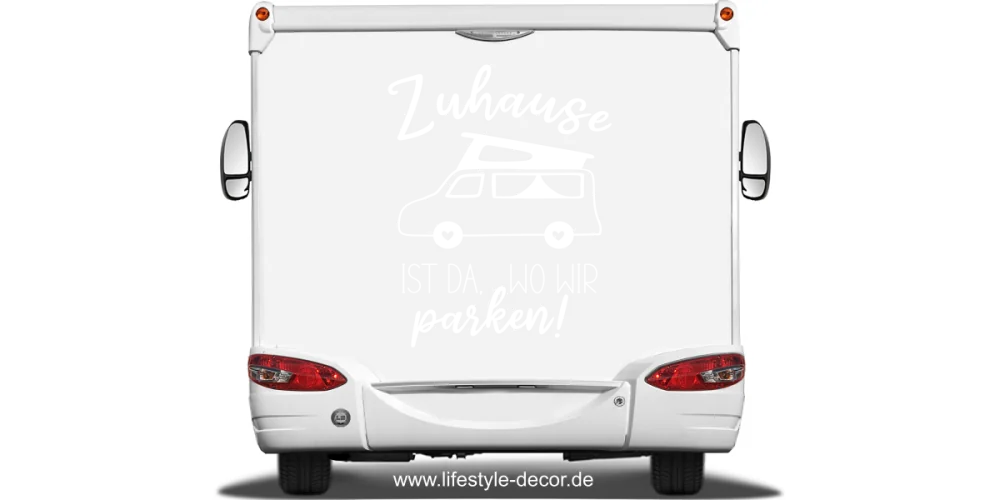Camperaufkleber Zuhause ist