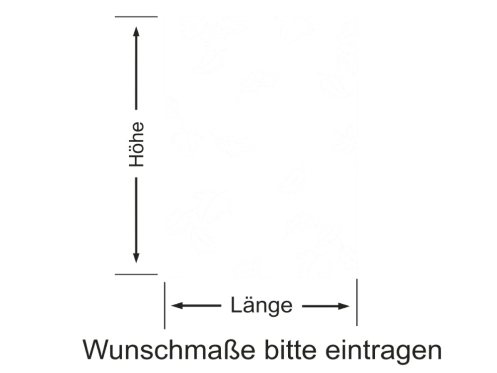Milchglasfolie Blätter