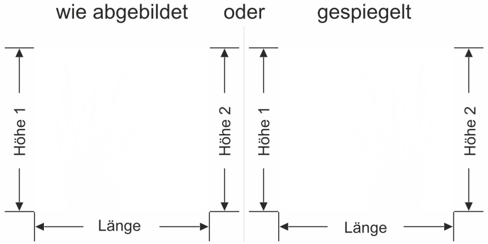 Milchglasfolie Schilfgras mit Kolben