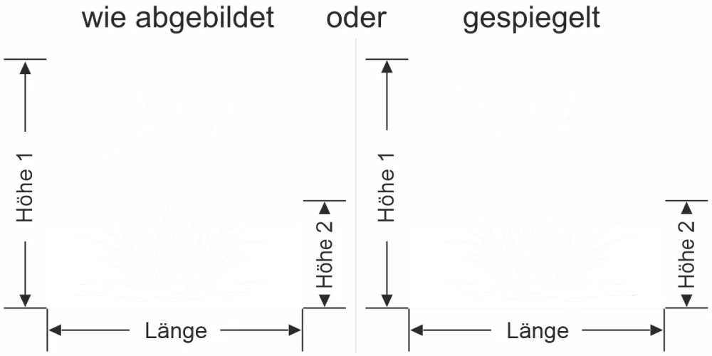 Milchglasfolie Leichtes Ufergras