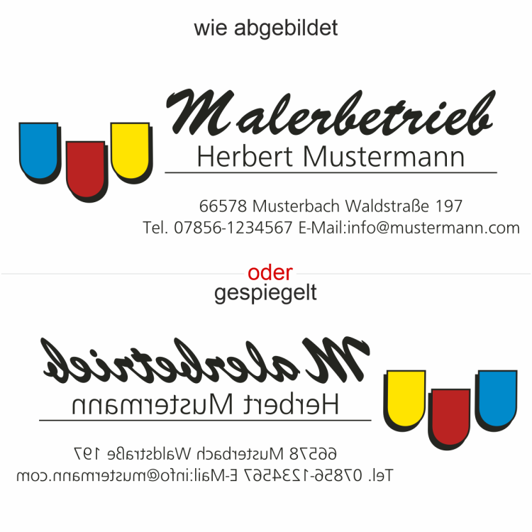 Fahrzeugbeschriftung Malerbetrieb | 01