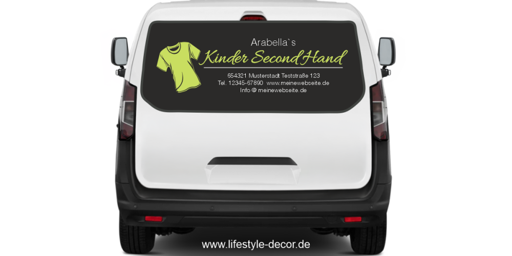 Fahrzeugbeschriftung Second Hand | 01