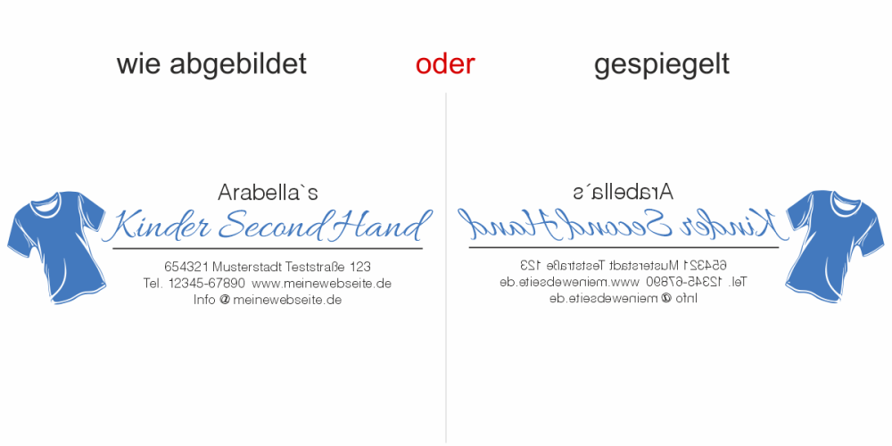 Fahrzeugbeschriftung Second Hand | 01