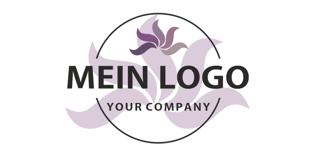 Wandtattoo Firmenlogo mehrfarbig - Ansicht Beispielbild