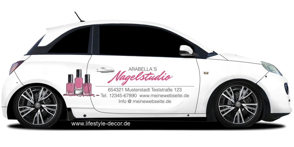 Fahrzeugbeschriftung Nagelstudio | 02