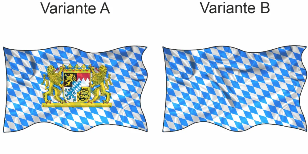 Aufkleber Fahne von Bayern