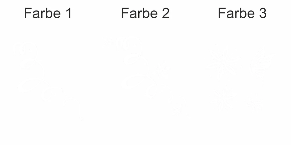 Aufkleber für das Auto mit Schmetterlingsdekor - Ansicht Farbauswahl Aufkleber für das Auto mit Schmetterlingsdekor - Ansicht Farbauswahl