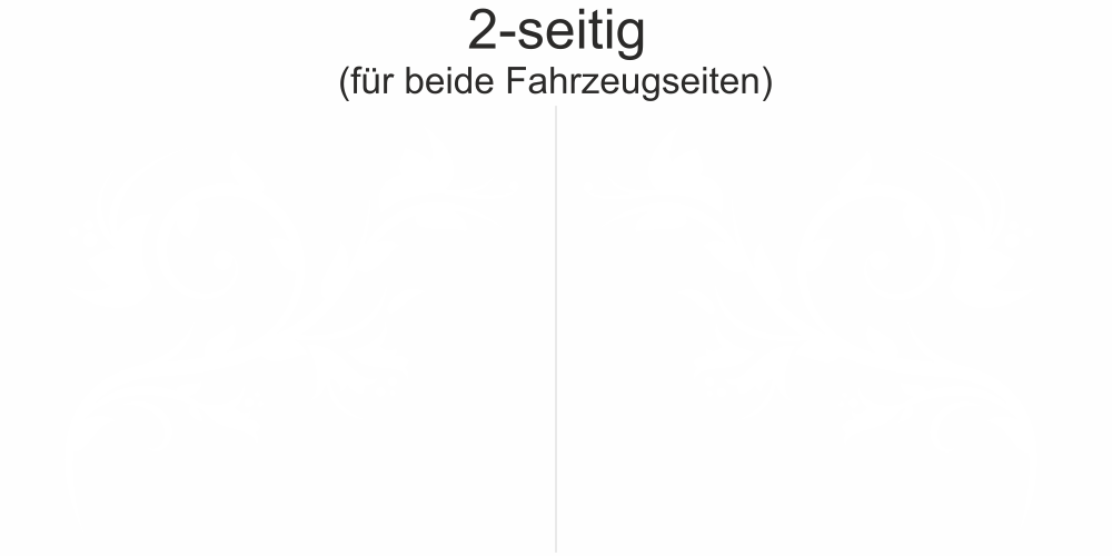 Autoaufkleber Schwungranke