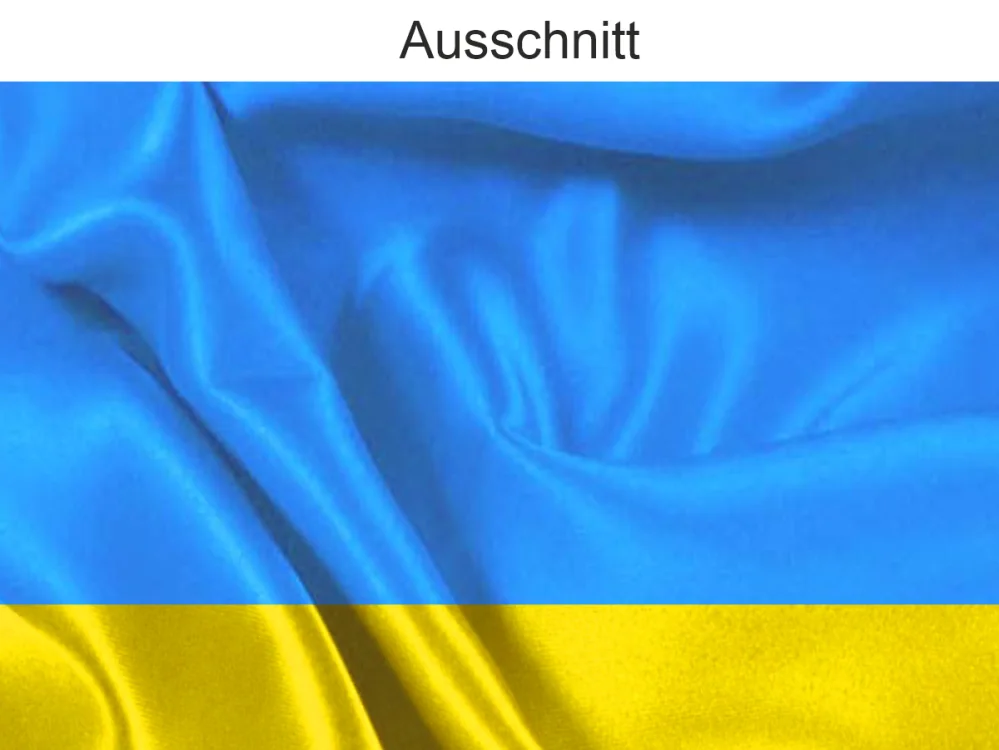 Autoaufkleber Fahne von der Ukraine als Silhouette - Ansicht Ausschnitt