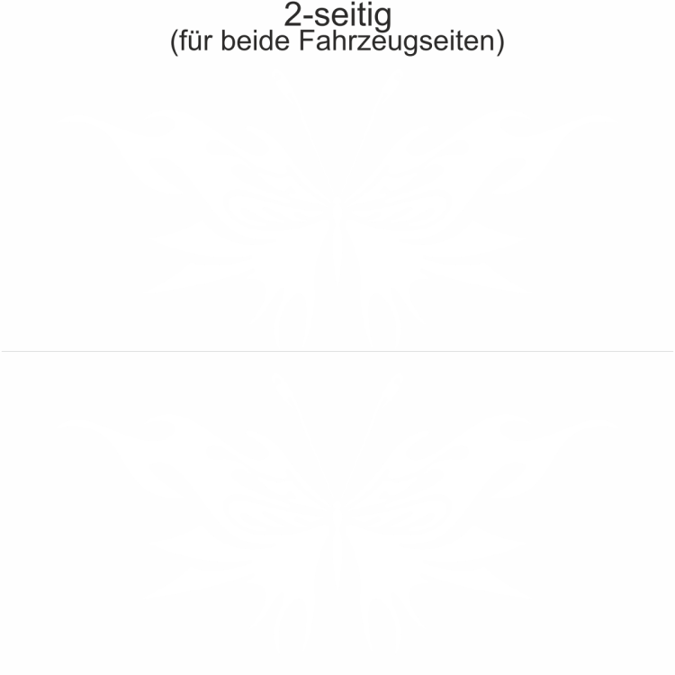 Autoaufkleber Schmetterling Fire