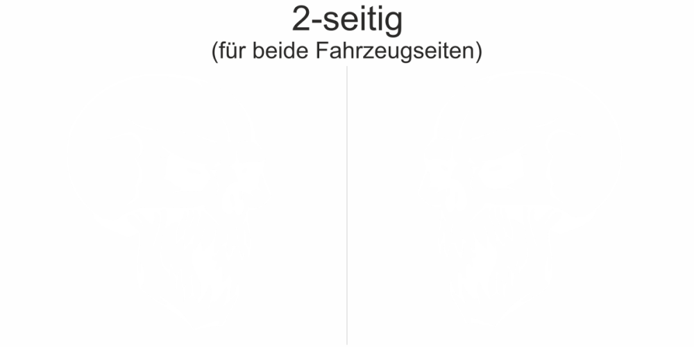 Autoaufkleber Totenkopf