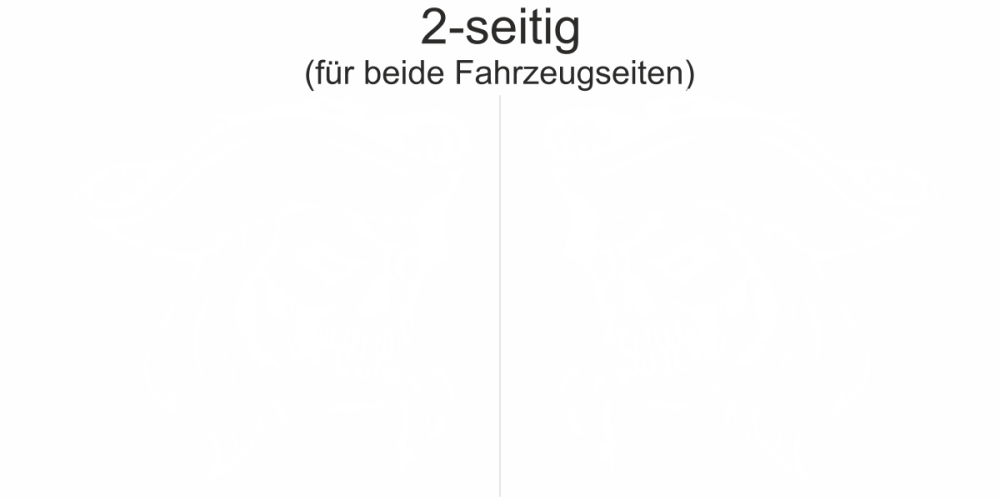 Autoaufkleber Totenkopf Pirat