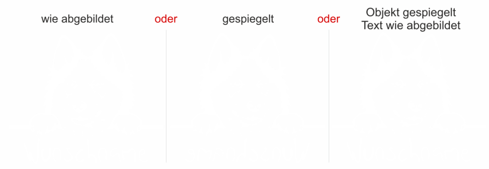Autotattoo Hundekopf Husky