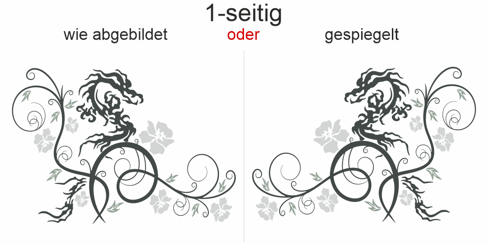 Bunter Autoaufkleber Ornament Styling Drachen