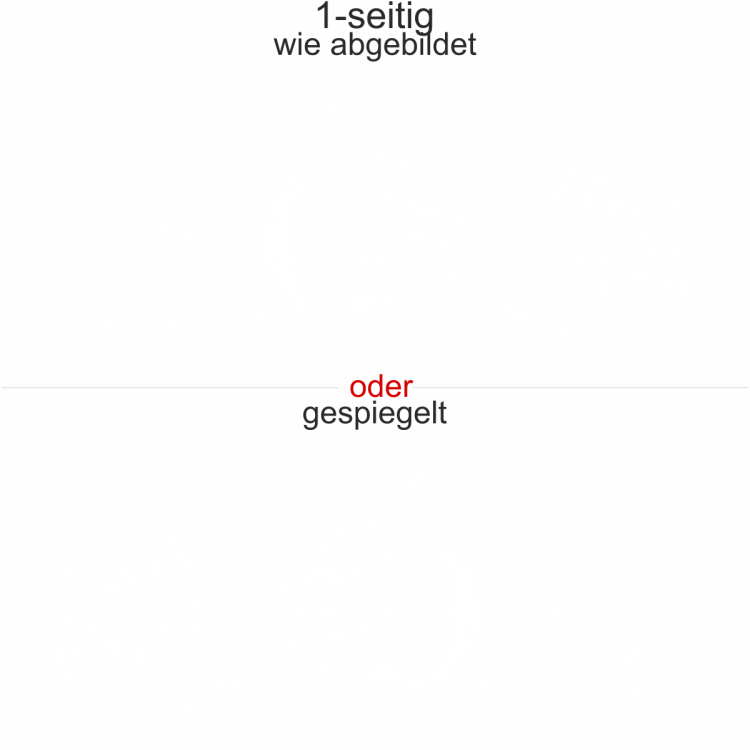 Autoaufkleber Rasende Bulldogge