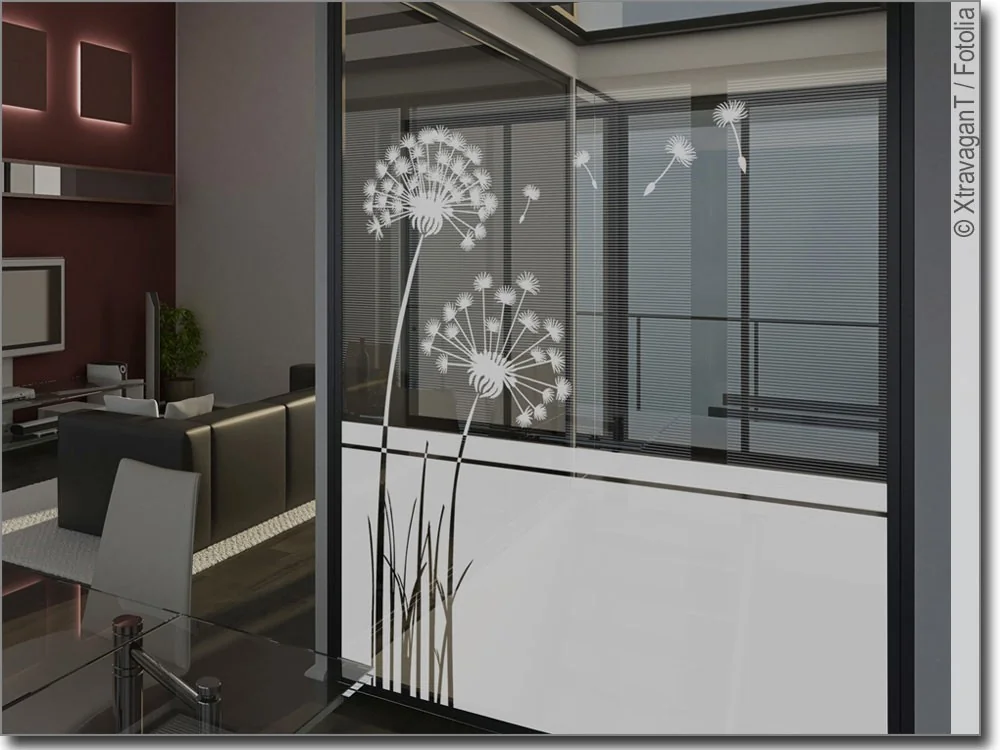 Fensterfolie Pusteblume