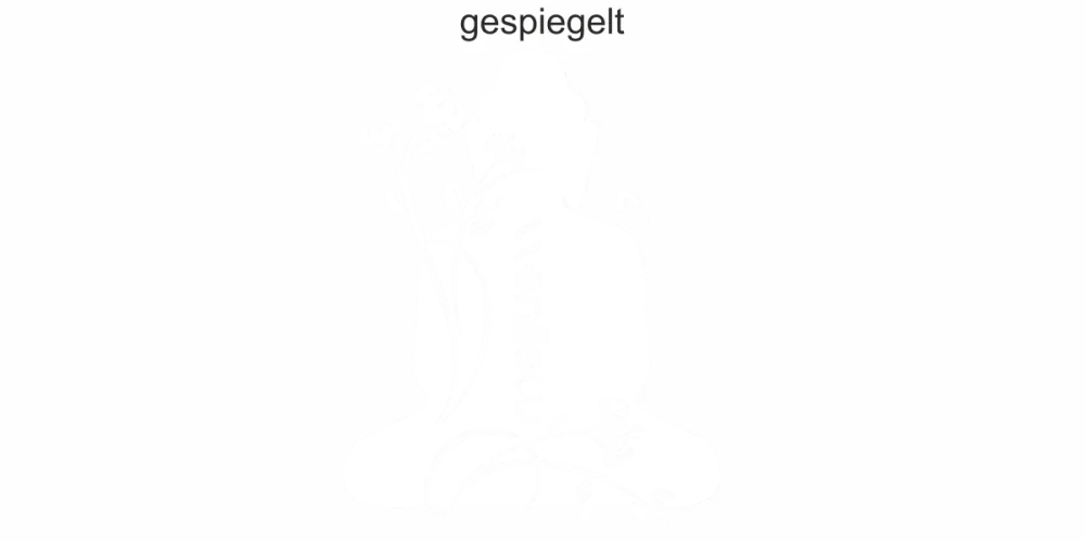 Glasdesign mit Wellness Buddha - Ansicht Ausrichtung mit Farbauswahl