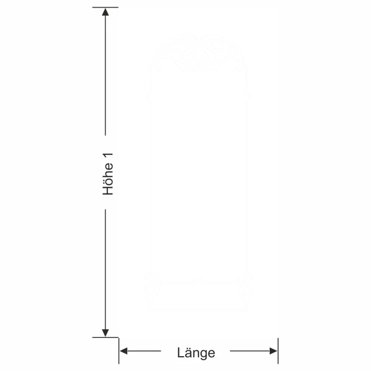 Glastür Milchglasfolie Jugendstil - Ansicht Farbauswahl