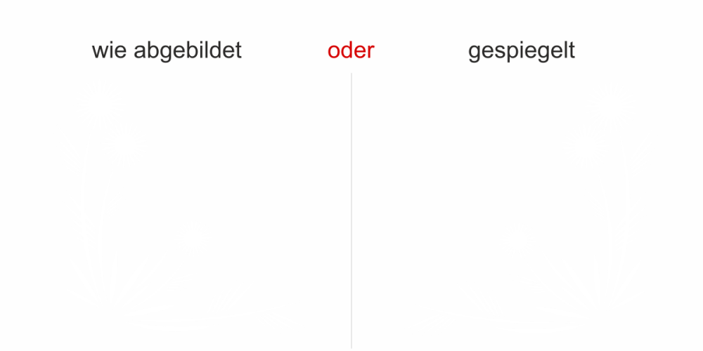 Glasdekor Kunstvoller Blumenzweig