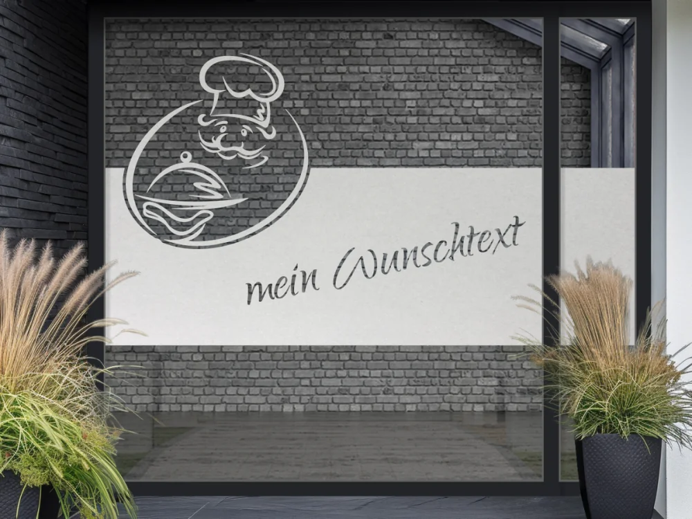 Milchglasfolie Gewerbe Koch