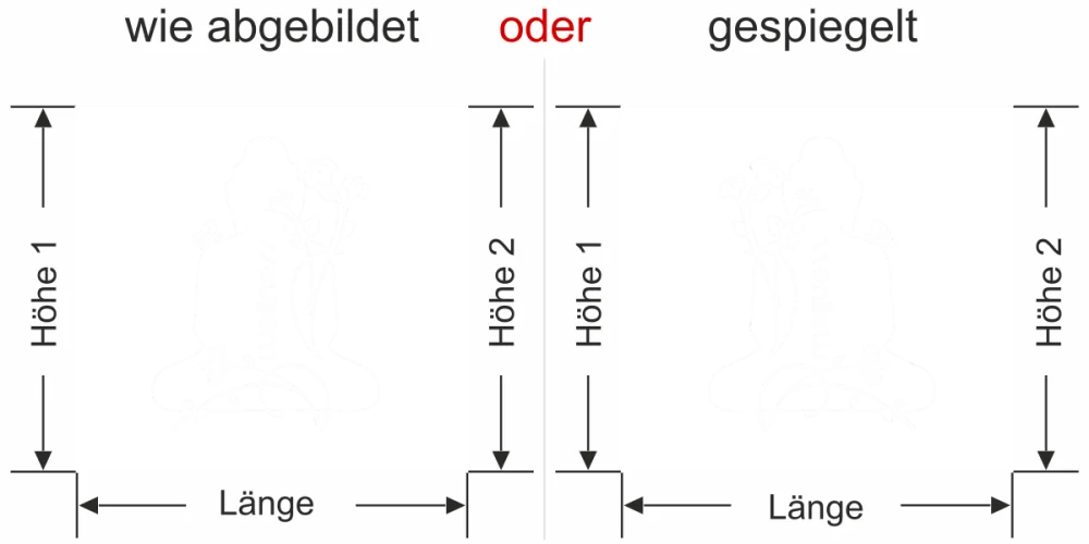 Milchglasfolie Gewerbe Wellness Buddha - Ansicht Ausrichtung mit Farbauswahl - Vorschlag 2