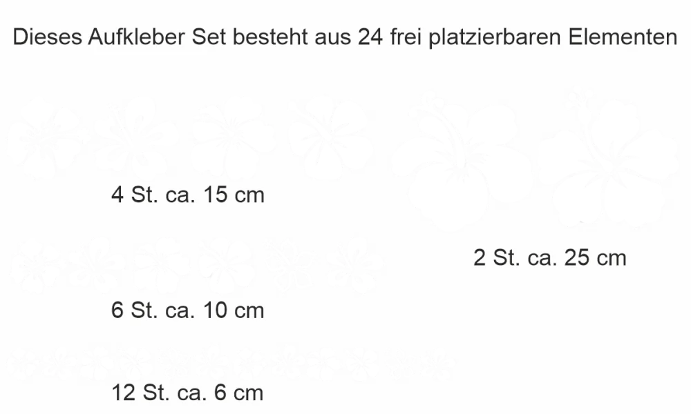 Möbeldekor Blütenvielfalt