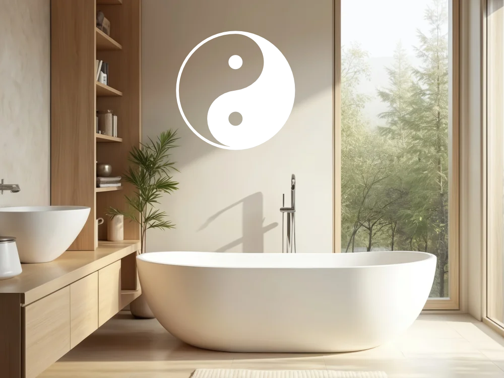 Wandaufkleber Yin & Yang