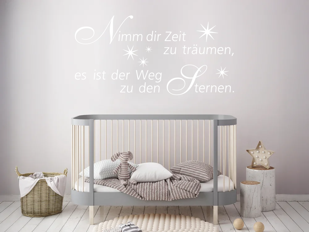 Wandspruch Nimm dir Zeit zu träumen