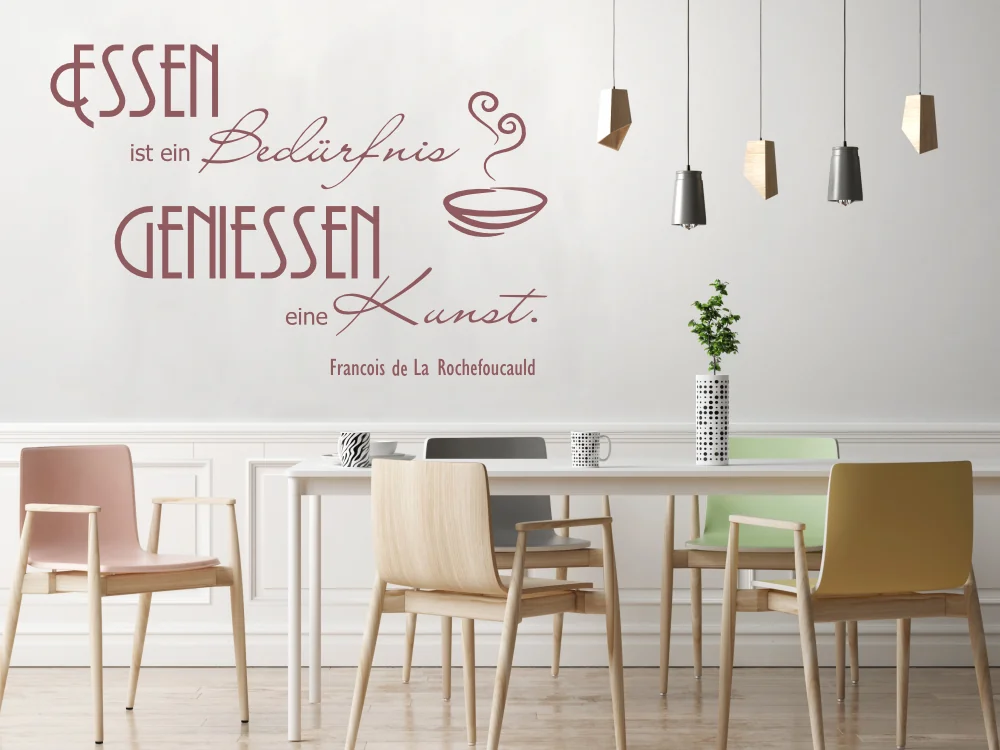 Wandtattoo Essen ist ein Bedürfnis
